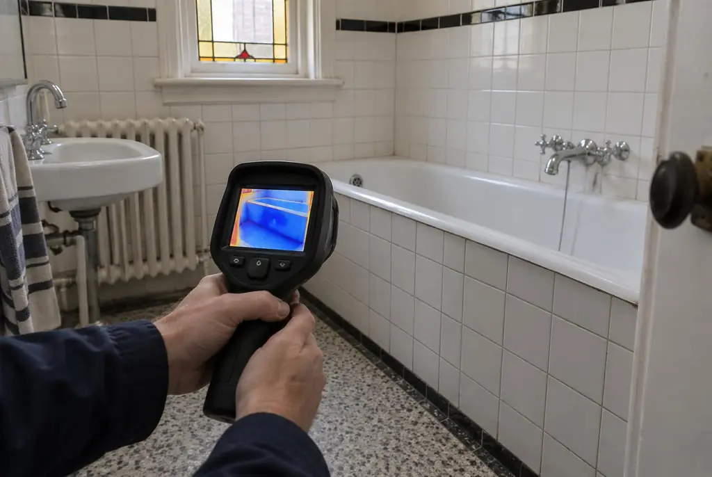 Lekdetectie Vinkeveen – onderzoek in een badkamer van een oudere woning